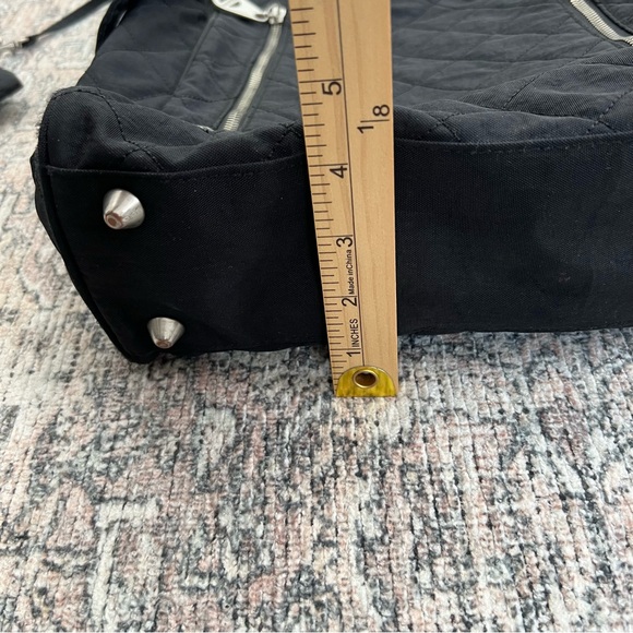 Baggallini Black Quilted Florence Tote Bag travel work pockets - Picture 13 of 15